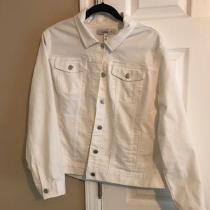 Bright white stretch jacket